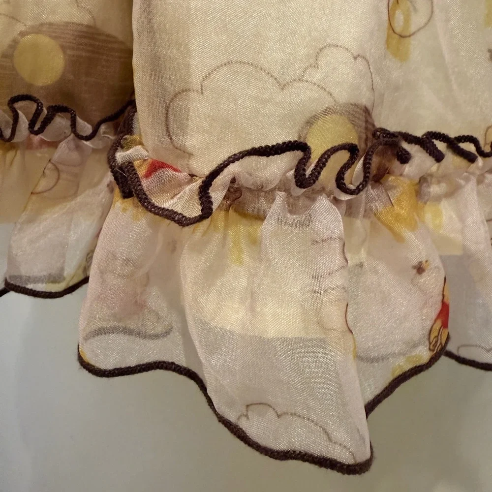 Oh Shana! Winnie the Pooh Dress and Bloomers Set 2T Cream Yellow Back Bow